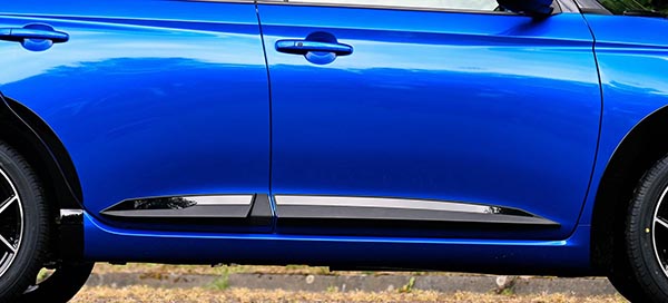 Stootlijstset Piano Black Inlay, 4-delig