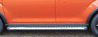 Treeplankset in RVS met rubber noppen