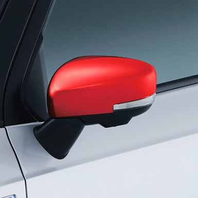 Spiegelkapset zonder r.a.w. (kleur rood)