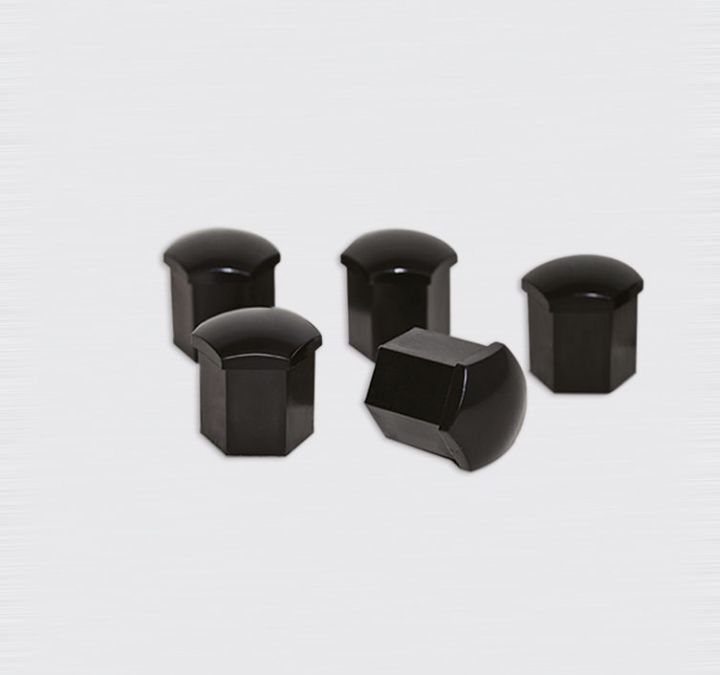 Wielmoerdop in kleur zwart (4 st)