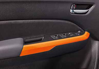 Sierlijst, voorportier, oranje