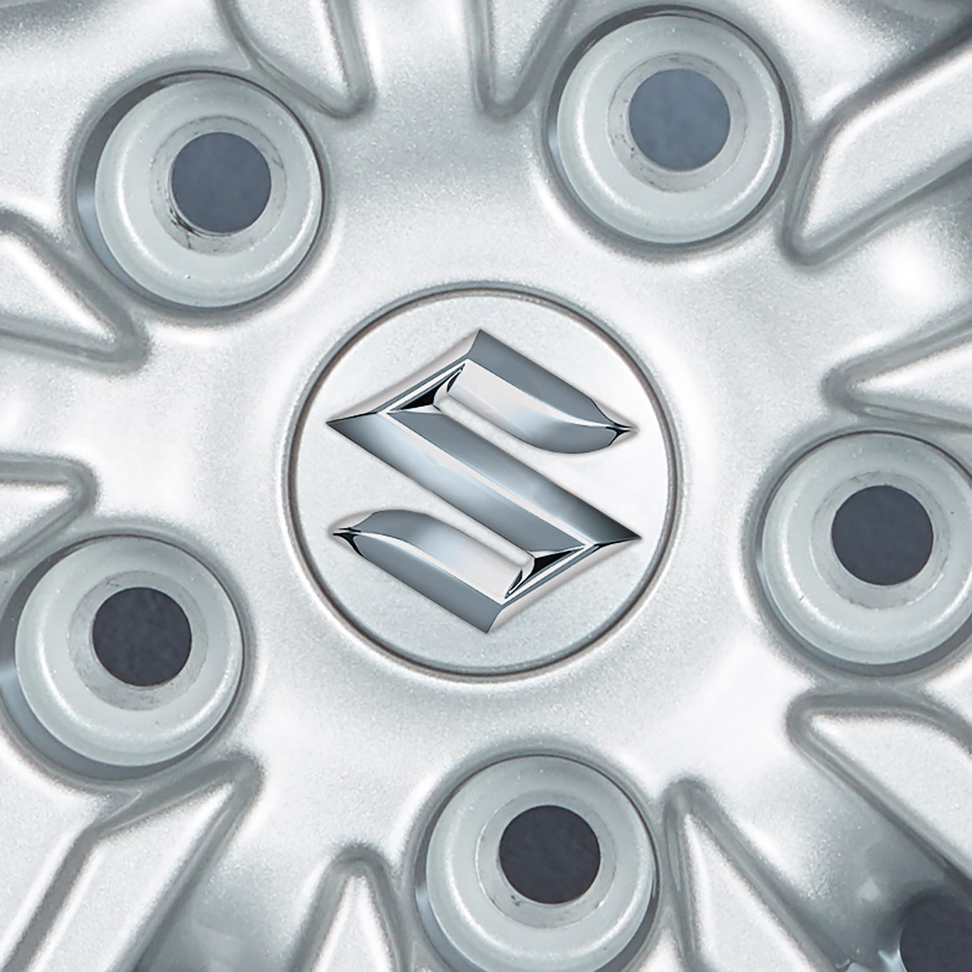 Naafkapset (4st.) in kleur zilver