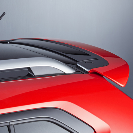 Dakspoiler in kleur Fervent Red