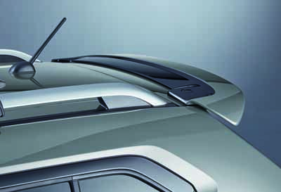 Dakspoiler in kleur Premium Silver Met.