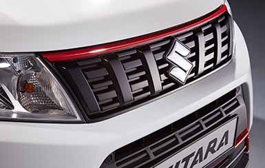 Grille sierlijst, boven rood