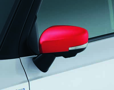 Spiegelkapset r.a.w. in spiegel (rood)