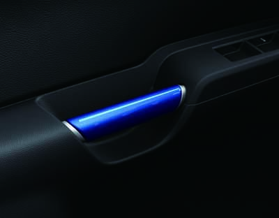 Portiergreep accent voor in kleur blauw