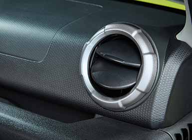 Ventilatie sierringen, Satijn zilver