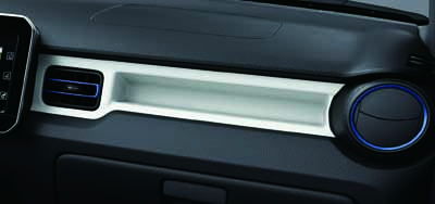 Sierringen ventilatie opening in blauw