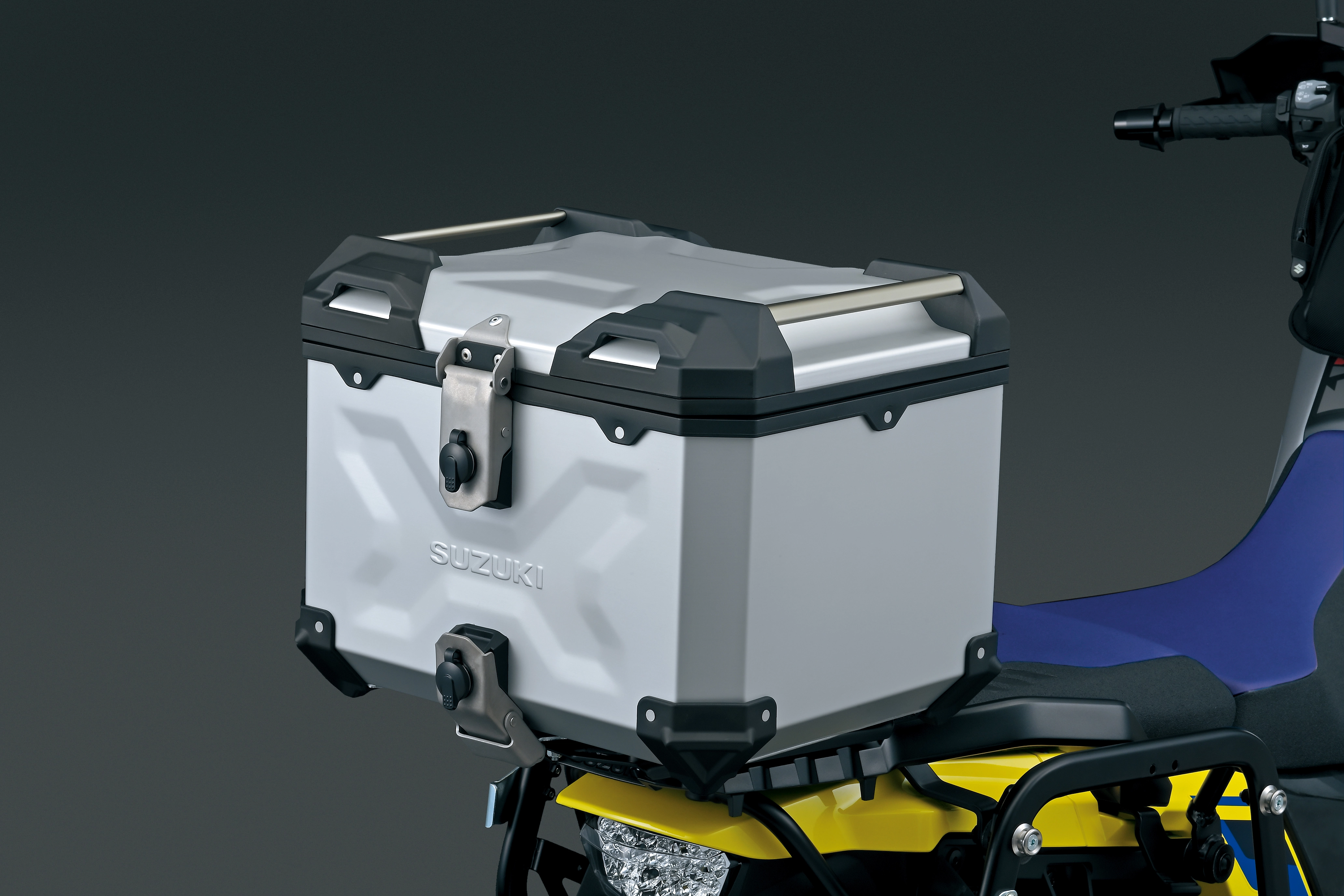 Aluminium Topkoffer 38L. zilver DL