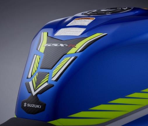 Tankpad GSX-R geel/carbon