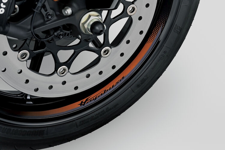 Wielstriping goud, Hayabusa logo