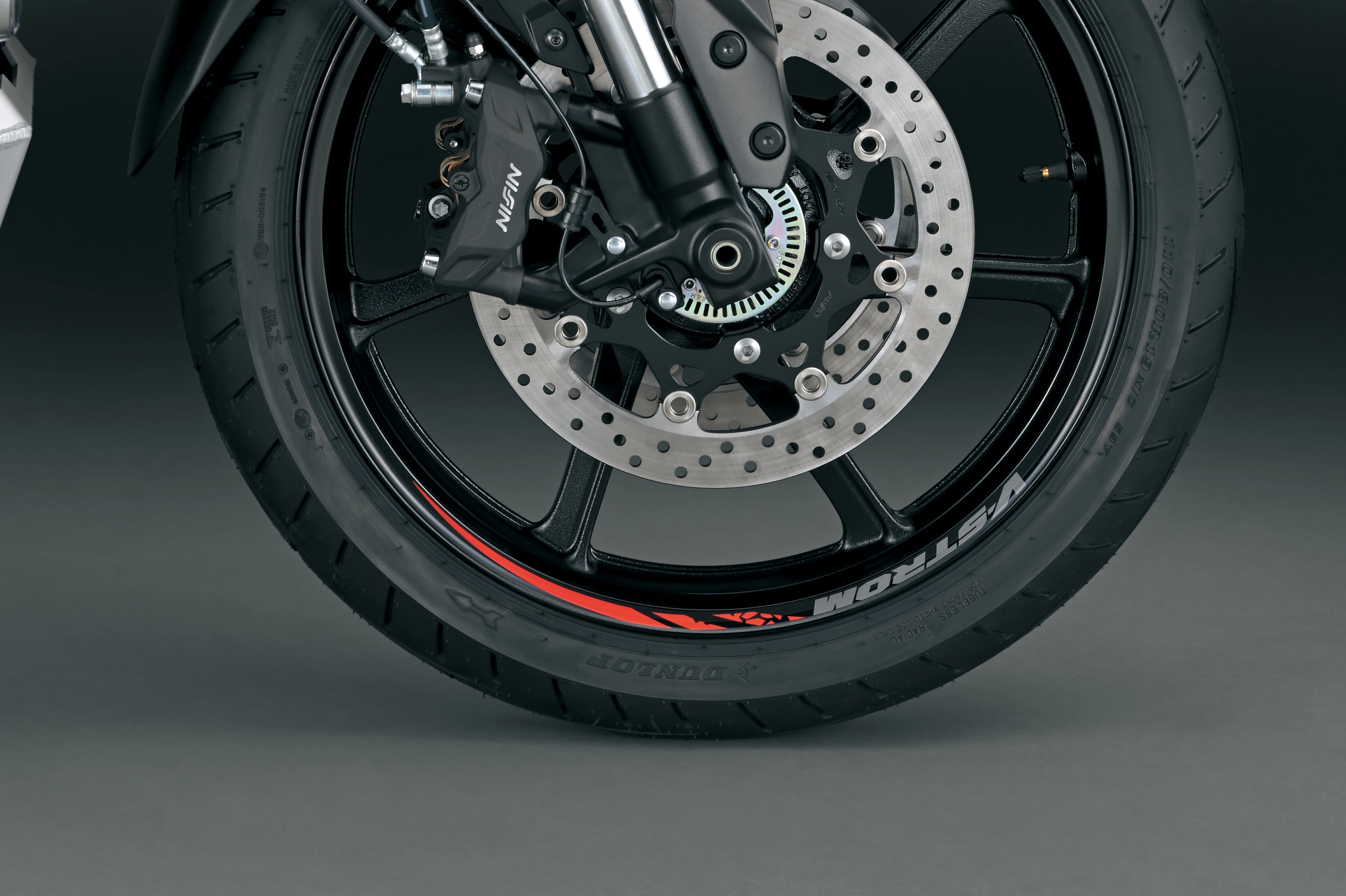 Wielstriping, voorwiel, DL800