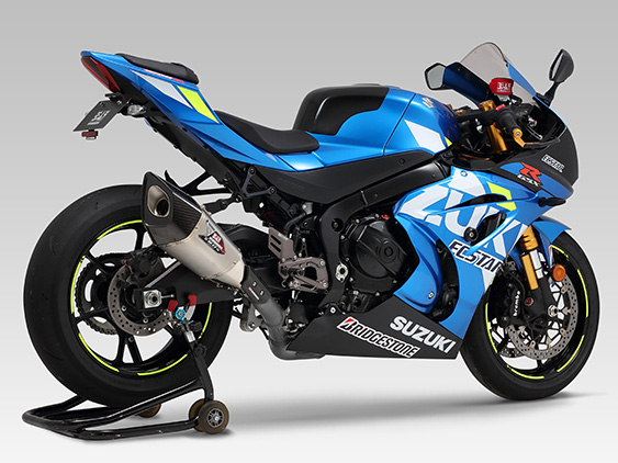 GSXR ZILVER/CARBON SLIP-ON R-11SQ E-KEUR