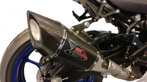 GSXR zwart/carbon slip-on R-11Sq E-keur