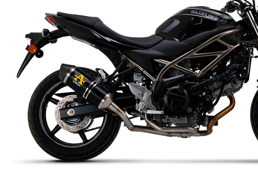 Arrow uitlaat SV650 zwart E4 goedgekeurd
