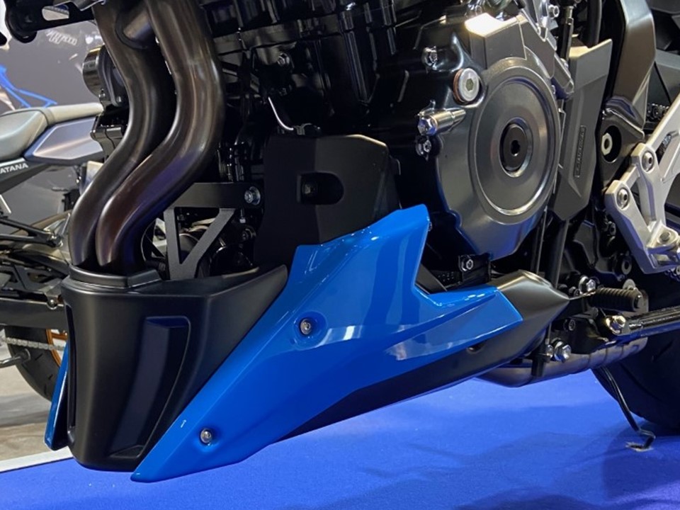 Bugspoiler GSX-8S blauw/zwart