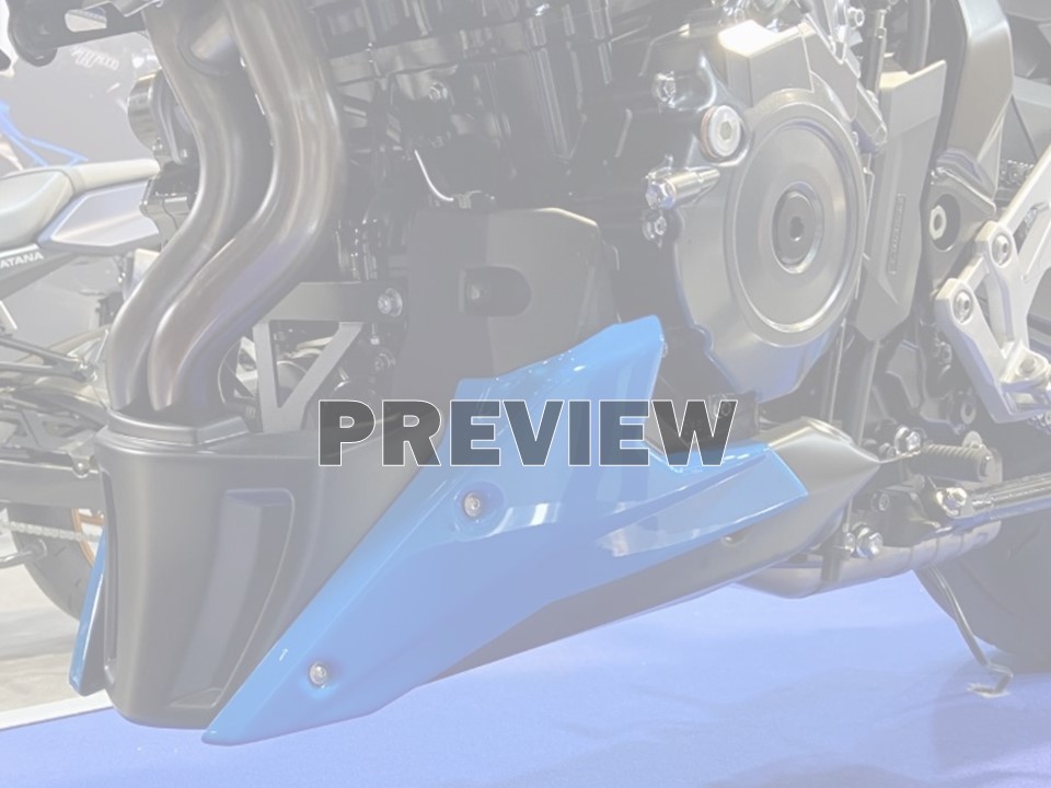 Bugspoiler GSX-8S wit/zwart