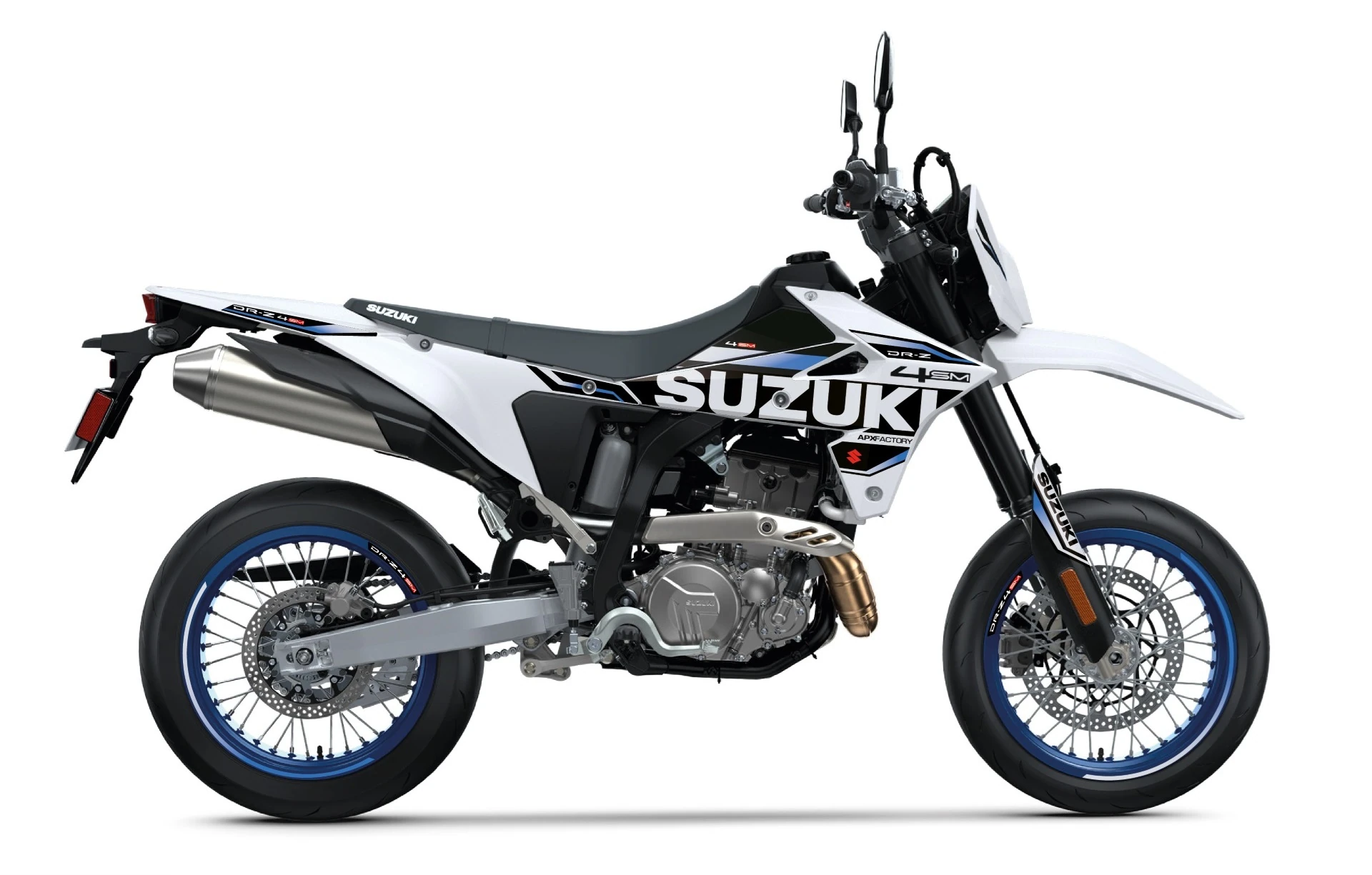 Stickerset DRZ4-SM, Zwart/Wit