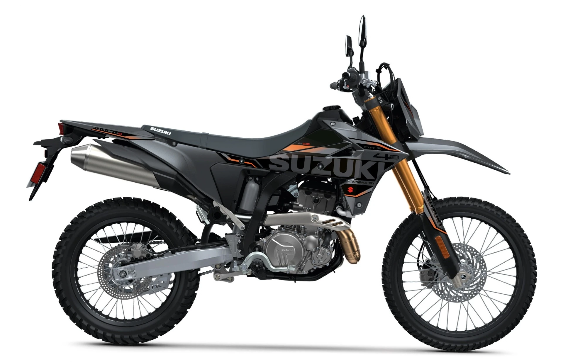 Stickerset DRZ4-S, Oranje/Zwart