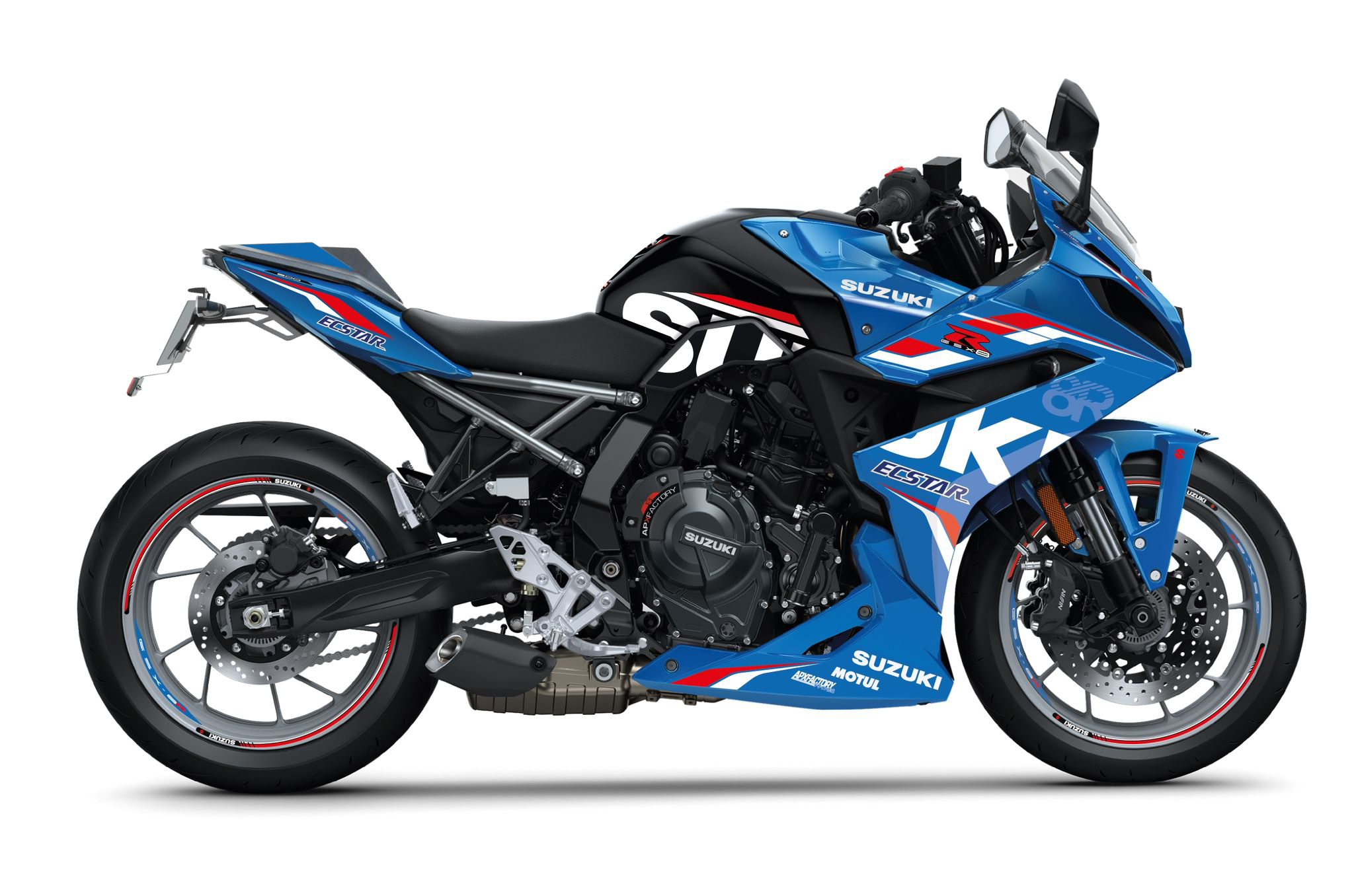 Stickerset GSX8R Sport, blauw/rood