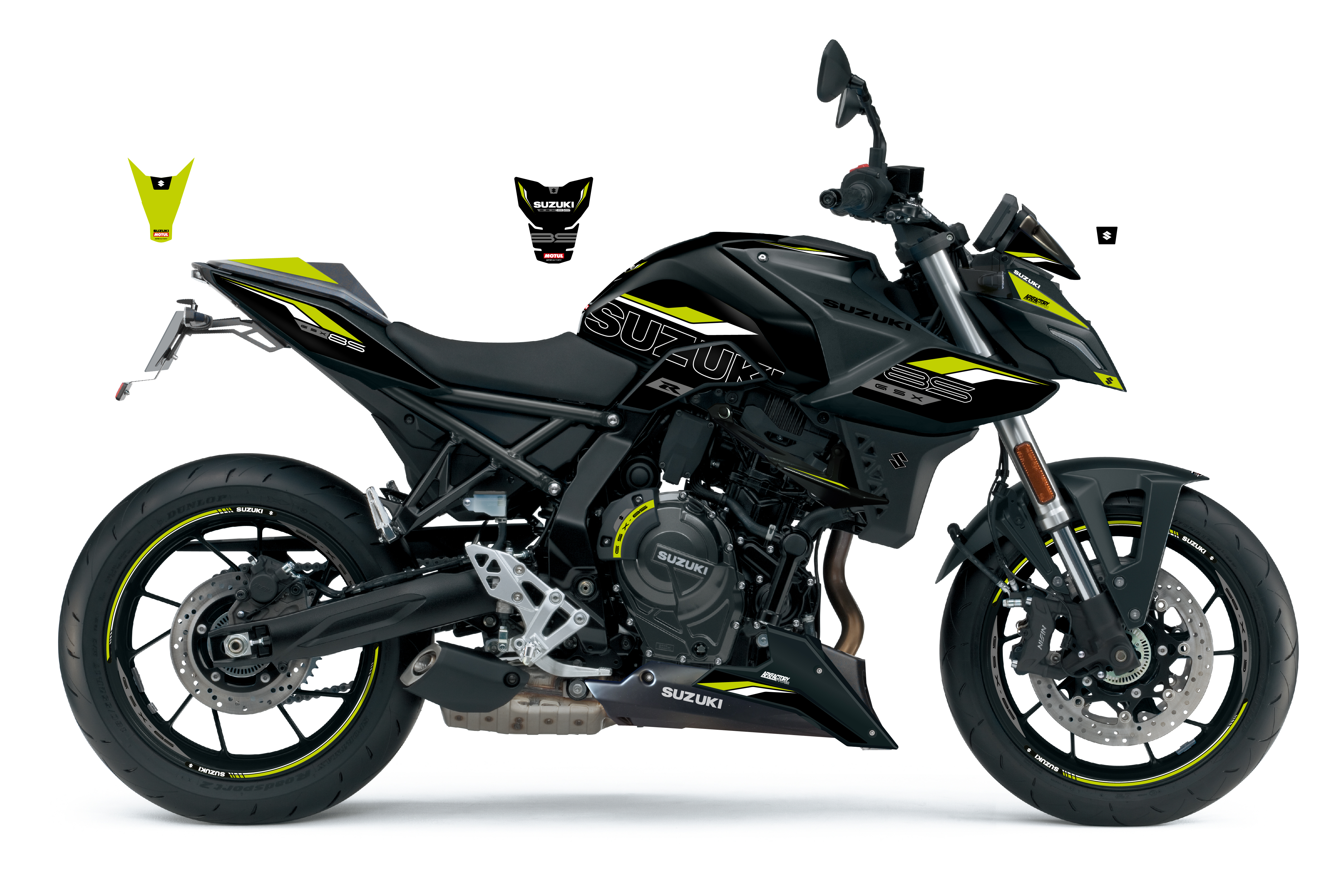 Stickerset GSX-8S Zwart/Limoen mat
