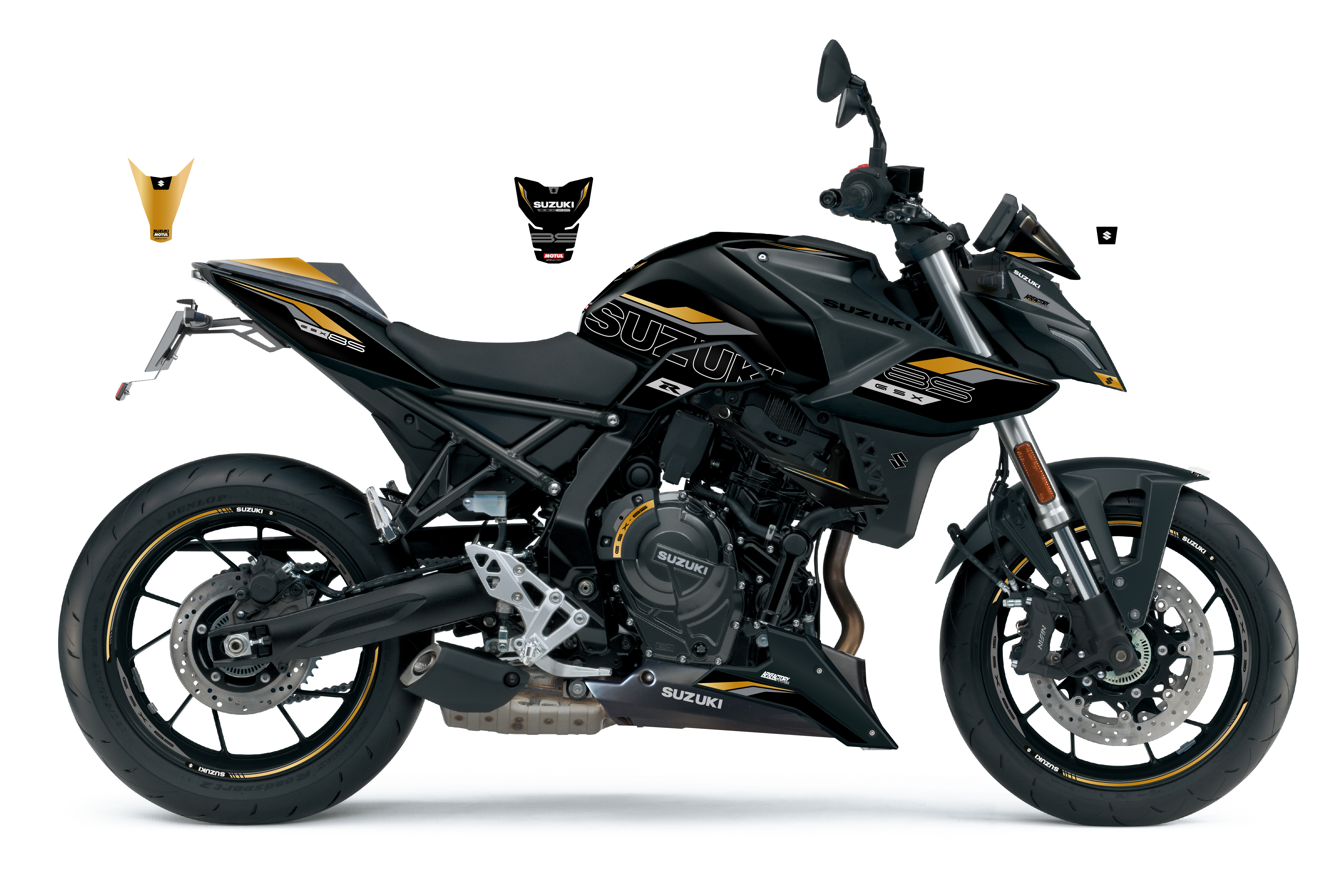 Stickerset GSX-8S Zwart/Goud