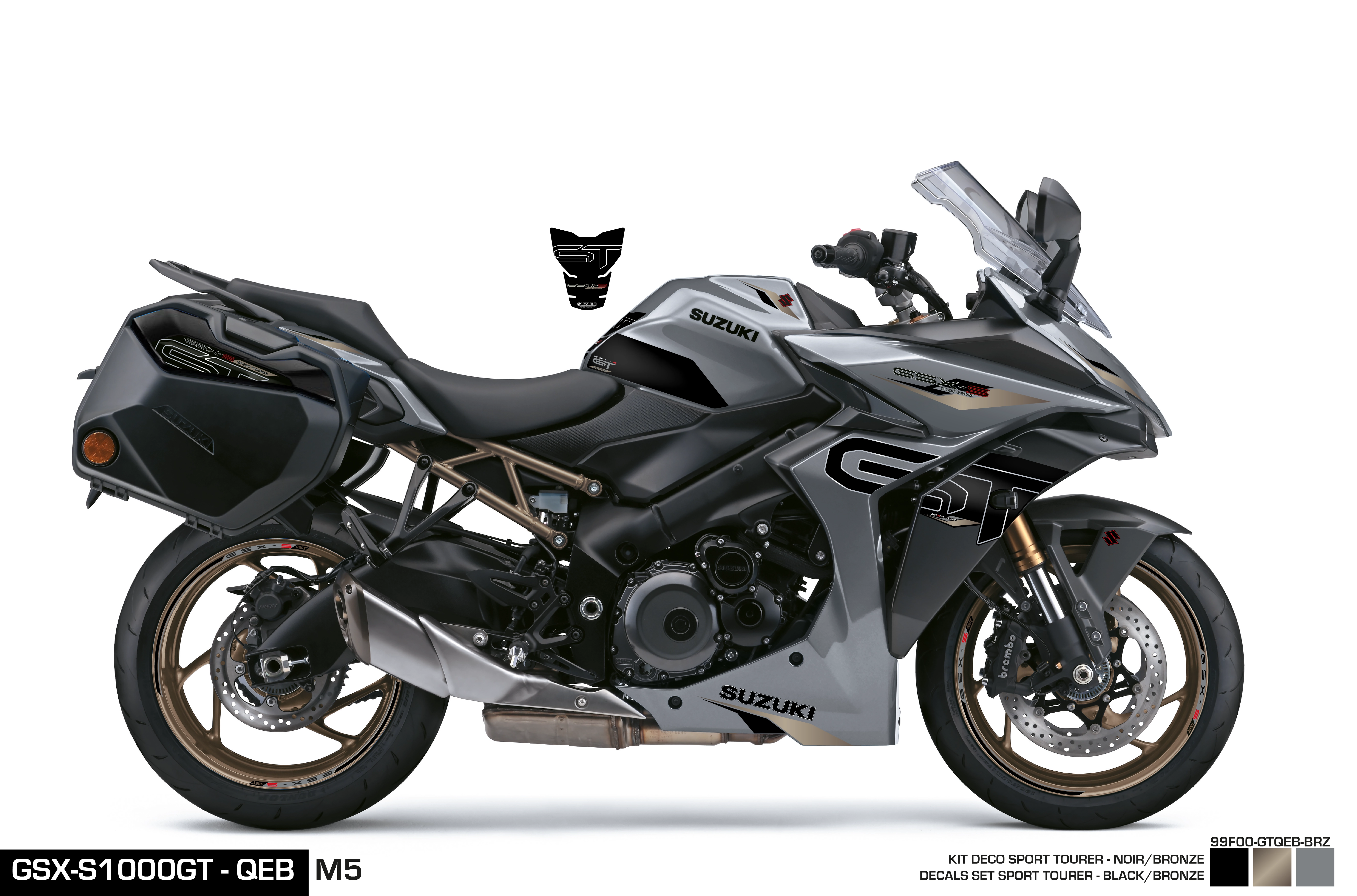 Stickerset GSX-S GT QEB Brons